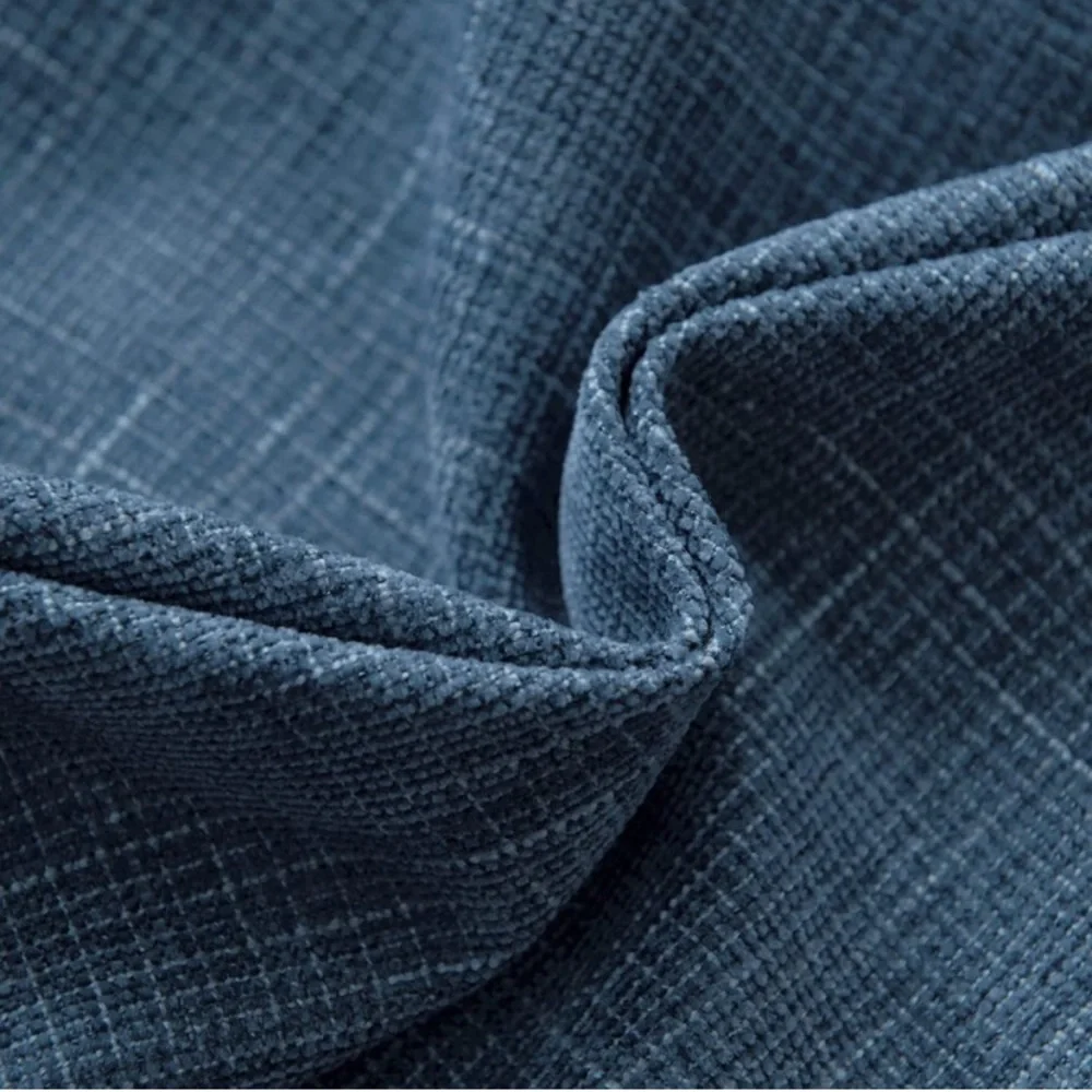 Luxury Home | Denim Blue Soft Textured Chenille Oversized Throw Pillow Covers